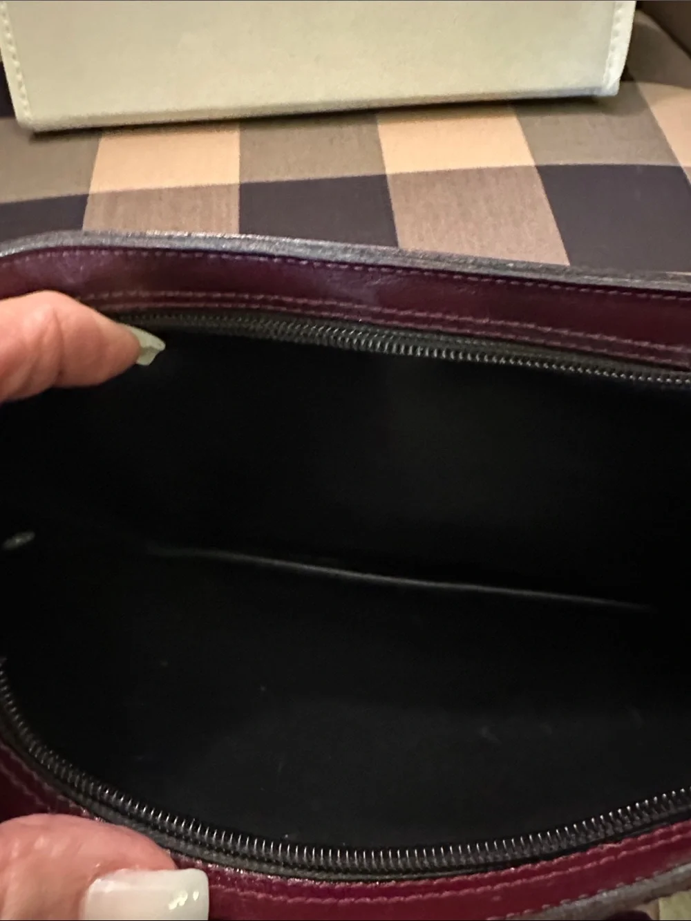 Gold Pfeil Classic Men's Leather Clutch Bag- Burgundy